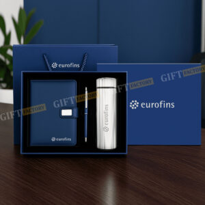 BỘ QUÀ TẶNG: SỔ BÌA DA + BÌNH GIỮ NHIỆT + BÚT KIM LOẠI (QUÀ TẶNG DOANH NGHIỆP)