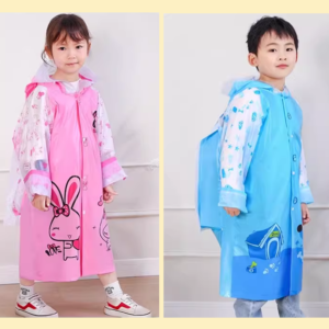 ÁO MƯA TRẺ EM CÓ NGĂN ĐỰNG BA LÔ